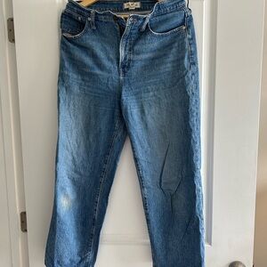 Madewell the perfect vintage wide-leg crop Blue Jeans